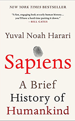 Book cover for Sapiens: A Brief History of Humankind 