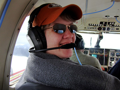 This is me, flying in Alaska a while ago